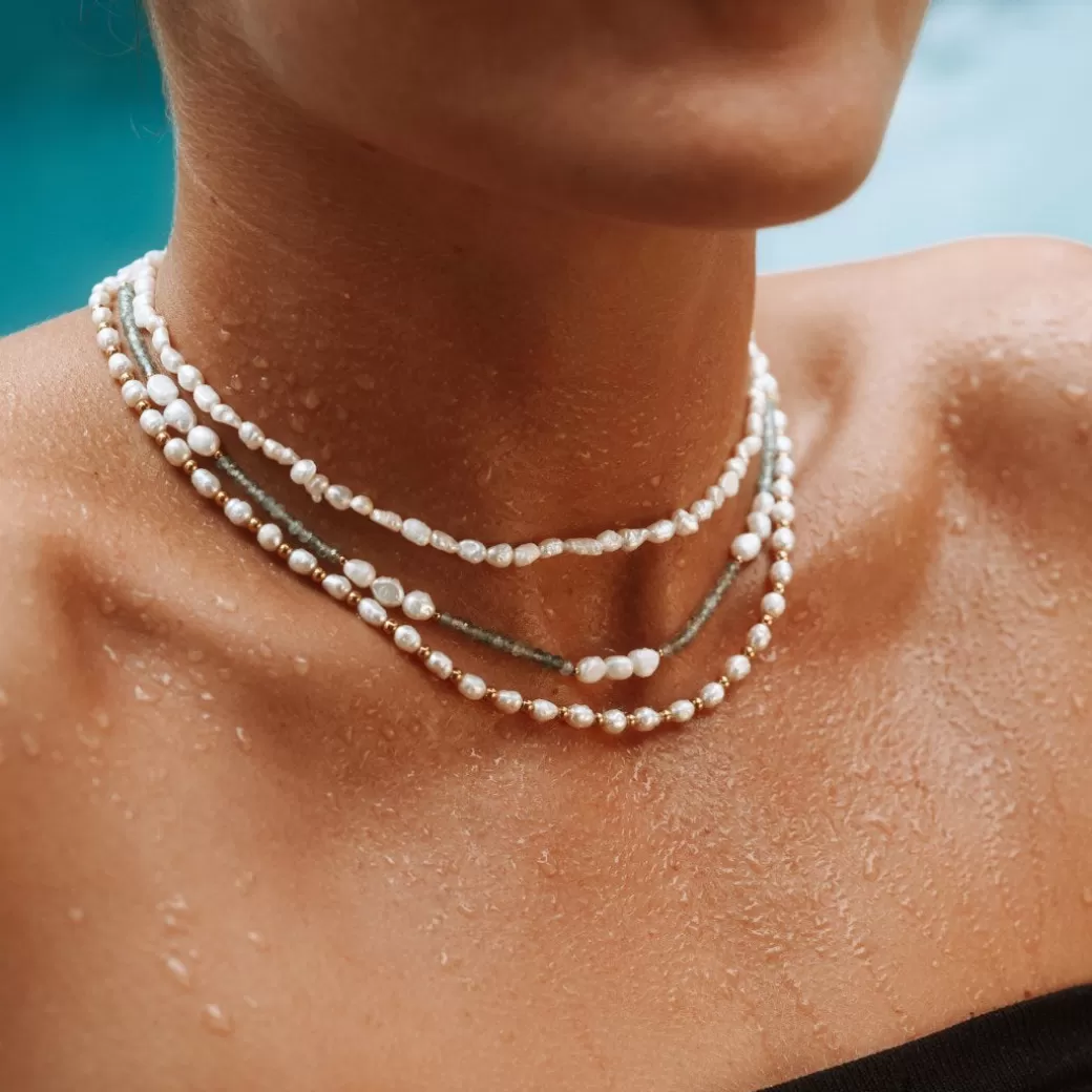 Gold Freshwater Pearl Choker^Atolea Jewelry Clearance