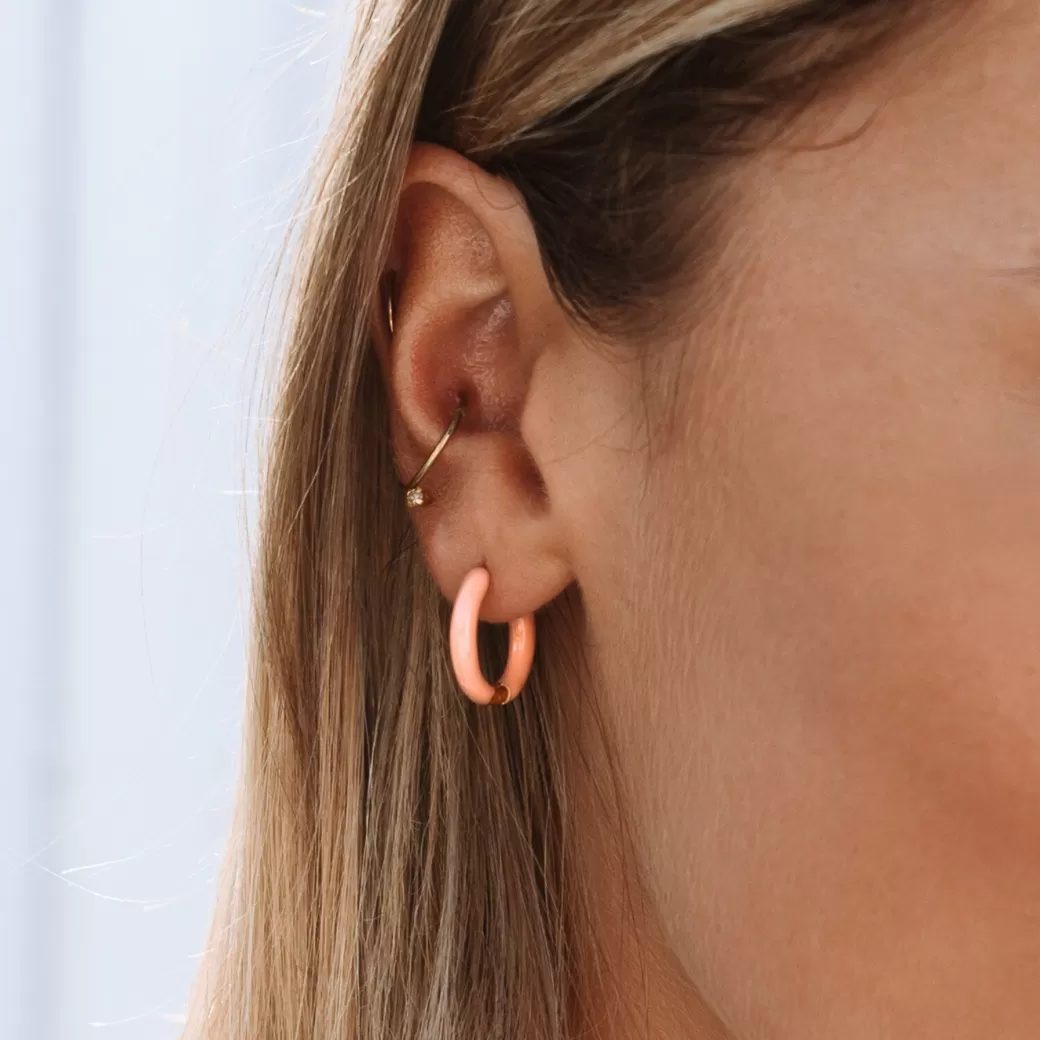 Tangerine Hoops^Atolea Jewelry Sale